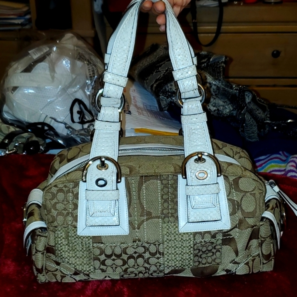 Coach Printed Logo Satchel